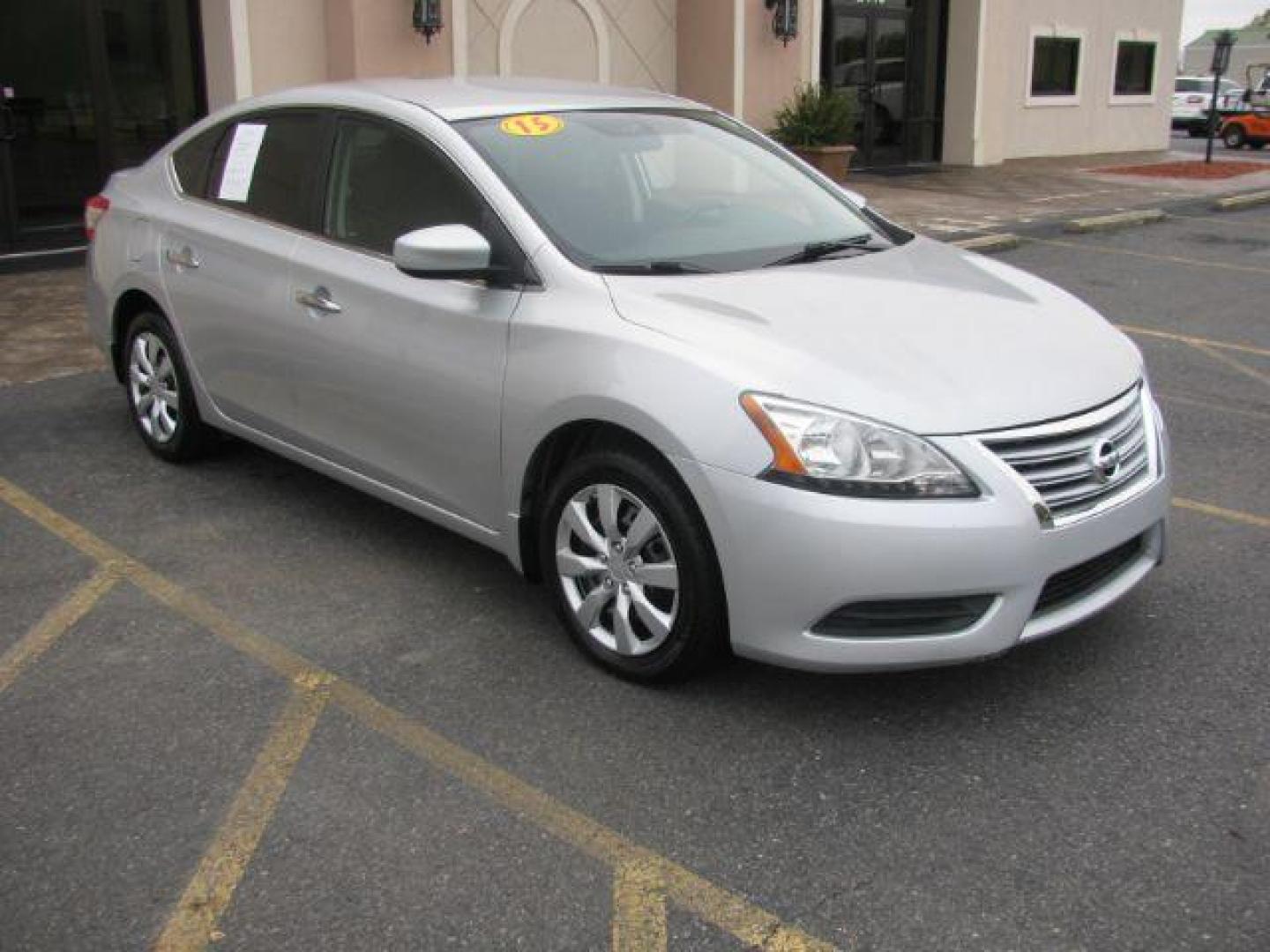 2015 Silver Nissan Sentra S CVT (3N1AB7AP0FL) with an 1.8L L4 SFI DOHC 16V engine, Continuously Variable Transmission transmission, located at 2443 Albert Pike, Hot Springs, AR, 71913, (501) 623-6255, 34.492222, -93.109993 - Photo#5