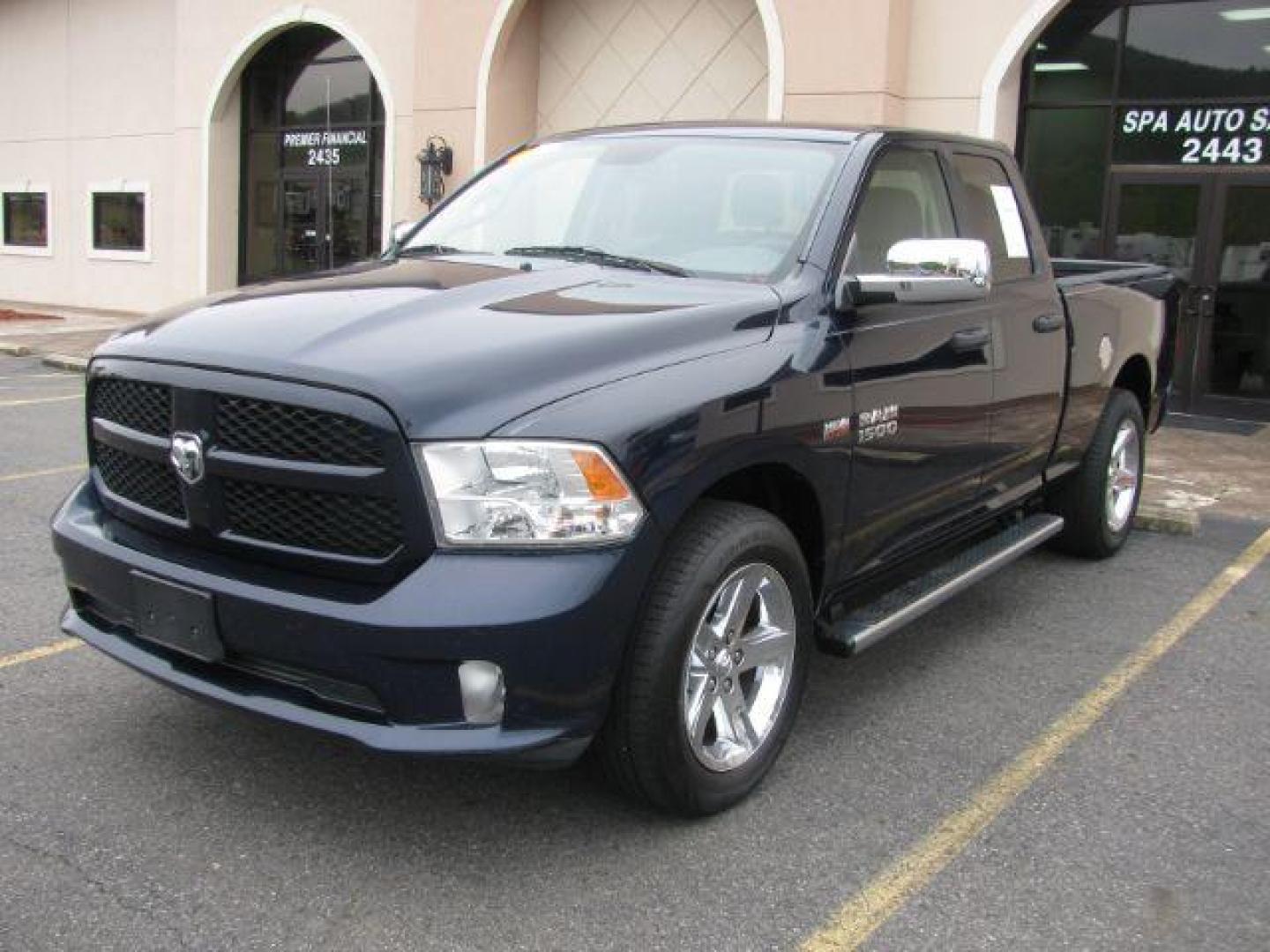 2013 Blue RAM 1500 Tradesman Quad Cab 2WD (1C6RR6FT7DS) with an 5.7L V8 OHV 16V engine, 6-Speed Automatic transmission, located at 2443 Albert Pike, Hot Springs, AR, 71913, (501) 623-6255, 34.492222, -93.109993 - Photo#0