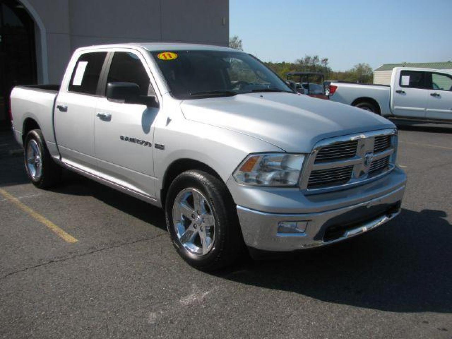 2011 Silver RAM 1500 SLT Crew Cab 2WD (1D7RB1CT7BS) with an 5.7L V8 OHV 16V engine, 5-Speed Automatic transmission, located at 2443 Albert Pike, Hot Springs, AR, 71913, (501) 623-6255, 34.492222, -93.109993 - Photo#0