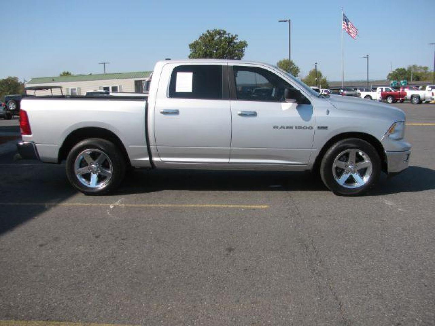 2011 Silver RAM 1500 SLT Crew Cab 2WD (1D7RB1CT7BS) with an 5.7L V8 OHV 16V engine, 5-Speed Automatic transmission, located at 2443 Albert Pike, Hot Springs, AR, 71913, (501) 623-6255, 34.492222, -93.109993 - Photo#1