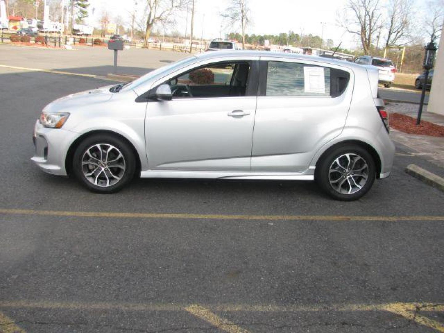 2017 Silver Chevrolet Sonic LT Auto 5-Door (1G1JD6SH4H4) with an 1.8L L4 DOHC 24V engine, 6-Speed Automatic transmission, located at 2443 Albert Pike, Hot Springs, AR, 71913, (501) 623-6255, 34.492222, -93.109993 - Photo#1