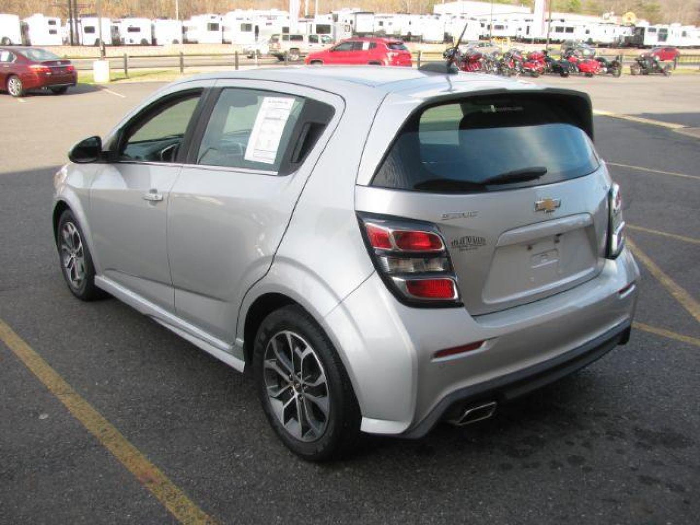 2017 Silver Chevrolet Sonic LT Auto 5-Door (1G1JD6SH4H4) with an 1.8L L4 DOHC 24V engine, 6-Speed Automatic transmission, located at 2443 Albert Pike, Hot Springs, AR, 71913, (501) 623-6255, 34.492222, -93.109993 - Photo#2