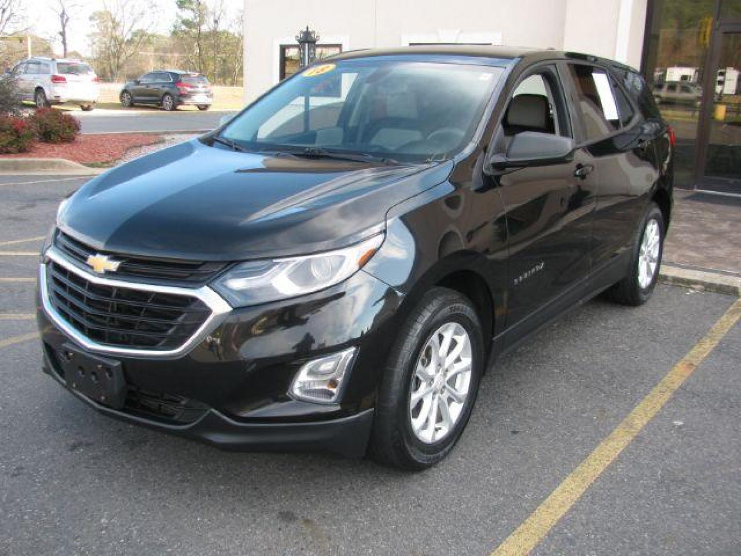 2018 Black Chevrolet Equinox LS 2WD (2GNAXHEV7J6) with an 1.5L L4 DIR DOHC 16V TURBO engine, 6-Speed Automatic transmission, located at 2443 Albert Pike, Hot Springs, AR, 71913, (501) 623-6255, 34.492222, -93.109993 - Photo#0