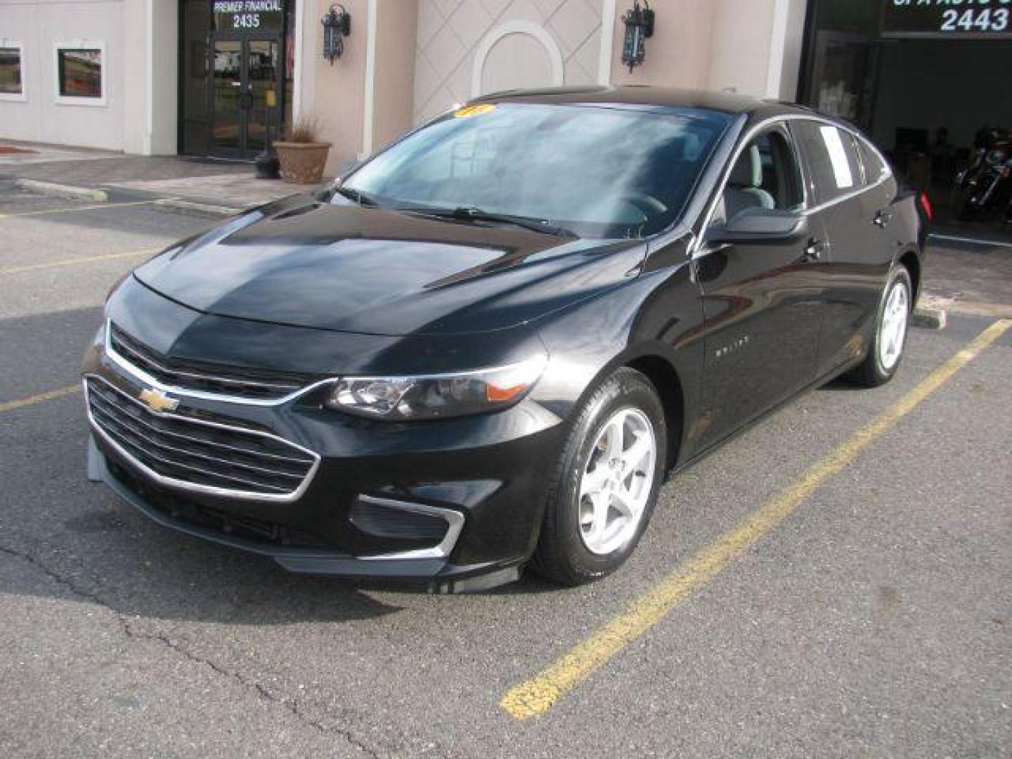 2016 Black Chev Malibu LS (1G1ZB5ST7GF) with an 1.5L engine, Auto transmission, located at 2443 Albert Pike, Hot Springs, AR, 71913, (501) 623-6255, 34.492222, -93.109993 - Photo#0